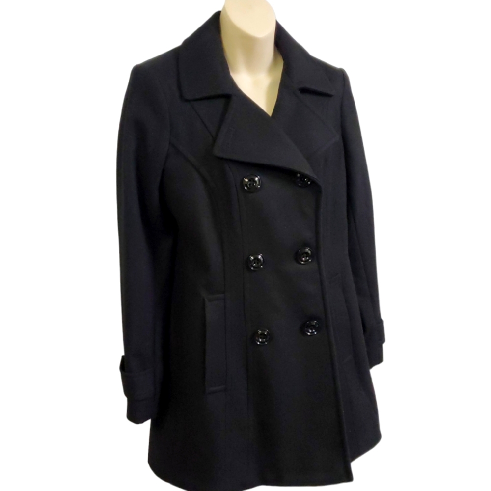 Anne Klein Women's Classic Double Breasted Coat size S New